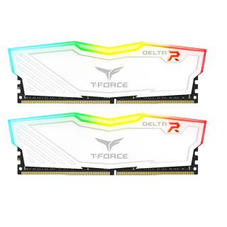 Team Delta RGB 16GB (8GB KIT) DDR4 PC25600 3200Mhz White | TF4D416G3200HC16CDC01