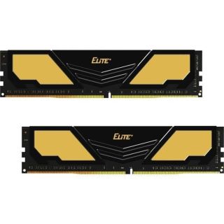 Team Elite+ Black 32GB(16GB*2)DDR4 PC25600 3200Mhz | TPD432G3200HC22DC01