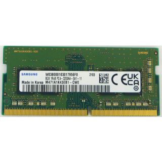 SAMSUNG SODIMM DDR4 3200MHZ 8GB | M471A1K43EB1-CWED0