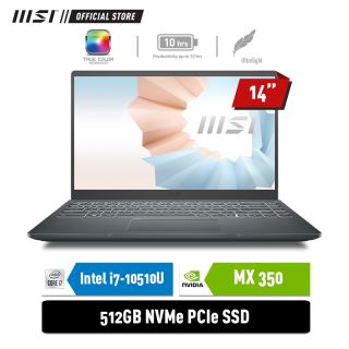 MSI Modern 14 B10RBSW - 415ID | i7-10510U | MX350 2GB | GREY