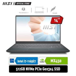 MSI Modern 14 B11SB - 217ID | i7-1165G7 | MX450 2GB | GREY