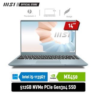 MSI Modern 14 B11SB - 221ID | i5-1135G7 | MX450 2GB | BLUESTONE