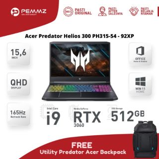 Acer Predator Helios 300 PH315-54 92XP | i9-11900H | RTX3060 6GB | SSD 512GB | 165Hz