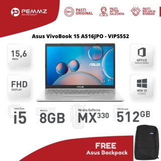 ASUS VIVOBOOK 15 A516JPO - VIPS552 | 15" | i5-1035G1 | 512GB SSD | MX330 | TRANSPARENT SILVER