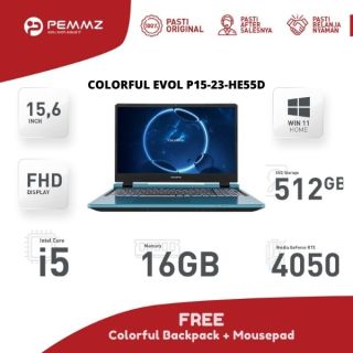 COLORFUL EVOL P15-23-HE55D | I5-12450H | 512GB SSD | 16GB | RTX4050 | 144HZ