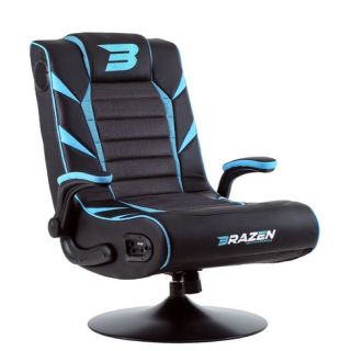 BRAZEN Panther 2.1 Bluetooth Surround Sound | Console Chair | BLUE