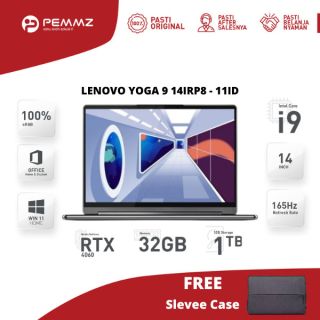 LENOVO Yoga 9 14IRP8 - 11ID | i9-13905H | SSD 1TB | W11 | RTX 4060 | STROM GREY