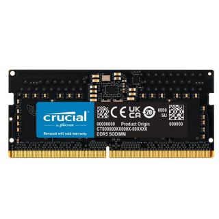 Crucial 16GB DDR5 SODIMM 5600 Mhz | CL46 | PC5-44800 | CT16G56C46S5