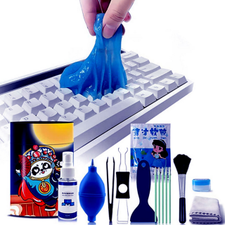 AJAZZ AKC80 10 PIECES PORTABLE COMPUTER CLEANING SET