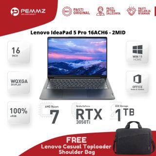 Lenovo IdeaPad 5 Pro 16ACH6 - 2MID | R7-6800HS | RTX3050Ti | Storm Grey