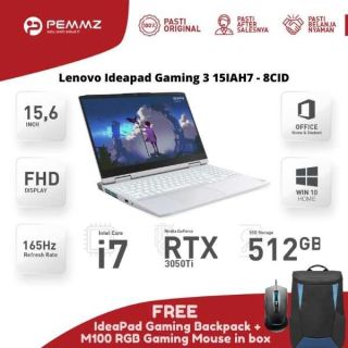 Lenovo Ideapad Gaming 3 15IAH7 - 8CID | i7-12650H | SSD 512GB | RTX3050Ti | 165Hz