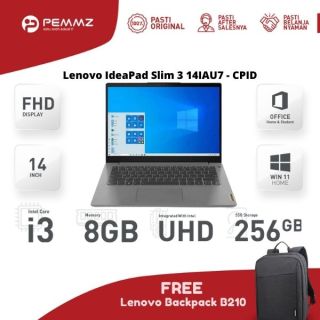 Lenovo IdeaPad Slim 3 14IAU7 - CPID | i3-1215U | SSD 256GB | 8GB | UHD Graphics |