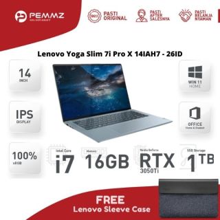 Lenovo Yoga Slim 7i Pro X 14IAH7 - 26ID | I7-12700H | SSD 1TB | DARK TEAL