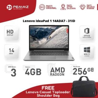 Lenovo IdeaPad 1 14ADA7 - 31ID | R3-3250U | SSD 256GB | CLOUD GREY