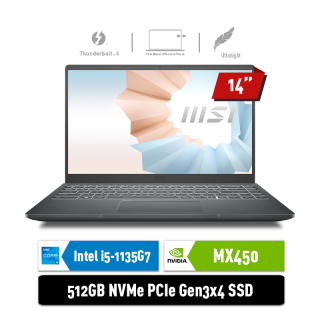 MSI Modern 14 B11SB - 220ID | i5-1135G7 | MX450 2GB | GREY