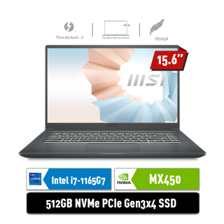 Modern 15 A11SB - 070ID | i7-1165G7 | MX450 2GB | 100% sRGB | Carbon Gray