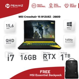 MSI CROSSHAIR 15 B12UEZ - 266ID | i7-12700H | 16GB | SSD 1TB | RTX3060 6GB