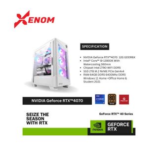 PC RAKITAN INTEL Xenom PixelPulse Enhanced - BY NVIDIA STUDIO Geforce RTX™ 4070