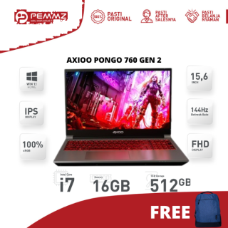 AXIOO PONGO 760 GEN 2 | i7 12650H | SSD 512GB | RTX 4060 | 144Hz