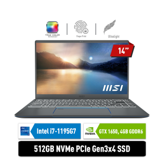 MSI Prestige 14 A11SCX - 232ID | i7-1185G7 | GTX1650 MaxQ 4GB | GREY