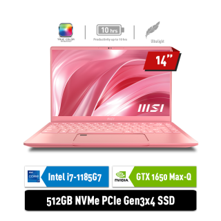 MSI Prestige 14 A11SCX - 230ID | i7-1185G7 | GTX1650 MaxQ 4GB | PINK