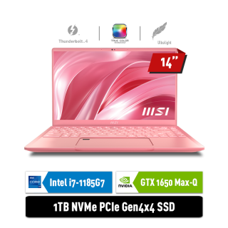 MSI Prestige 14 A11SCX - 450ID | i7-1185G7 | GTX1650 | ROSE PINK