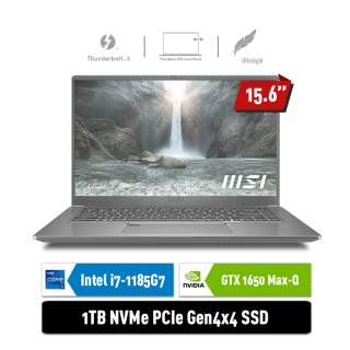 MSI Prestige 15 A11SCX - 234ID | i7-1185G7 | GTX1650 MaxQ 4GB | SILVER