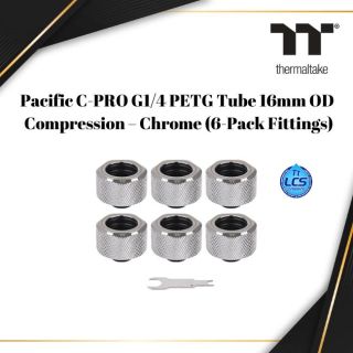 Pacific C-PRO G1/4 PETG Tube 16mm OD Compression – Chrome |CL-W213-CU00SL-B