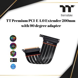 THERMALTAKE TT Premium PCI-E 4.0 Extender 200mm with 90 degree adapter| AC-060-CO1OTN-C2