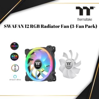 Thermaltake SWAFAN 12 RGB Radiator Fan TT Premium Edition (3-Fan Pack) | CL-F137-PL12SW-A