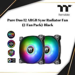ThermalTake Fan Pure Duo 12 ARGB | Black | CL-F115-PL12SW-A