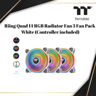 Riing Quad 14 RGB Radiator Fan | White | CL-F101-PL14SW-A