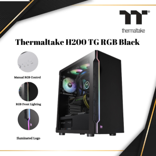THERMALTAKE H200 TG RGB | BLACK | CA-1M3-00M1WN-00