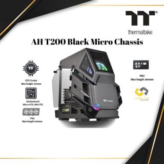 Thermaltake AH T200 BLACK Micro Chassis | BLACK | CA-1R4-00S6WN-00