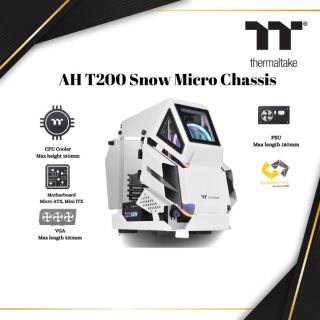 Thermaltake AH T200 Snow Micro Chassis | SNOW | CA-1R4-00S1WN-00