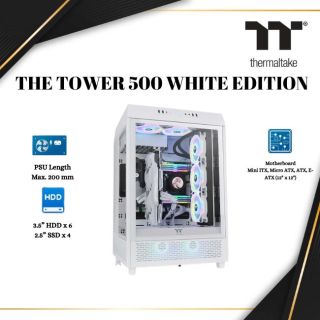 Thermaltake THE TOWER 500 MID TOWER Chassis | SNOW  | Computer CASE   | CA-1X1-00M6WN-00