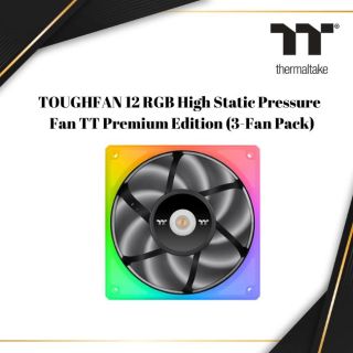Thermaltake TOUGHFAN 12 RGB High Static Pressure Radiator Fan TT Premium Edition (3-Fan Pack) | CL-F135- PL12SW-A