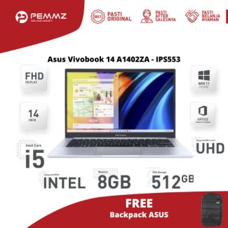 Asus Vivobook 14 A1402ZA - IPS553 | i5-1235U | SSD 512GB | Icelight Silver